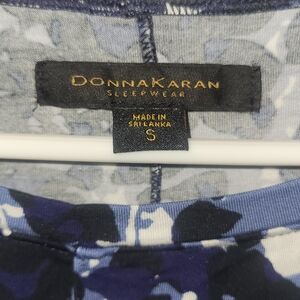 Donna Karan Blue Camouflage Sleepwear Top